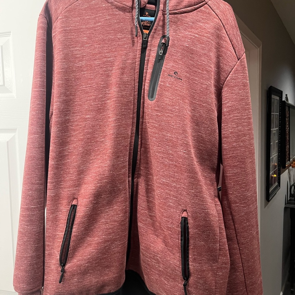 O'Neill Red Zip-Up Hoodie